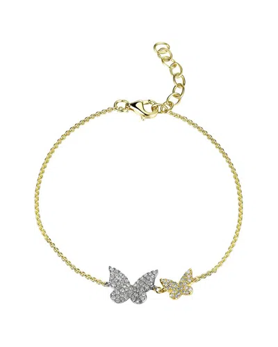 SABRINA DESIGNS SABRINA DESIGNS 14K 0.21 CT. TW. DOUBLE BUTTERFLY BRACELET