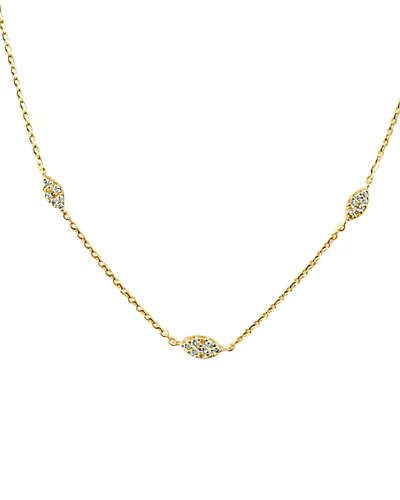 SABRINA DESIGNS SABRINA DESIGNS 14K 0.32 CT. TW. DIAMOND STATION NECKLACE
