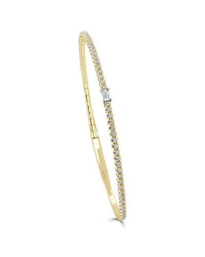 SABRINA DESIGNS SABRINA DESIGNS 14K 0.65 CT. TW. DIAMOND BAGUETTE BANGLE BRACELET