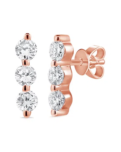 SABRINA DESIGNS SABRINA DESIGNS 14K ROSE GOLD 0.20 CT. TW. DIAMOND BAR STUDS