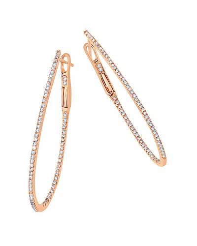 SABRINA DESIGNS SABRINA DESIGNS 14K ROSE GOLD 0.57 CT. TW. DIAMOND HOOPS