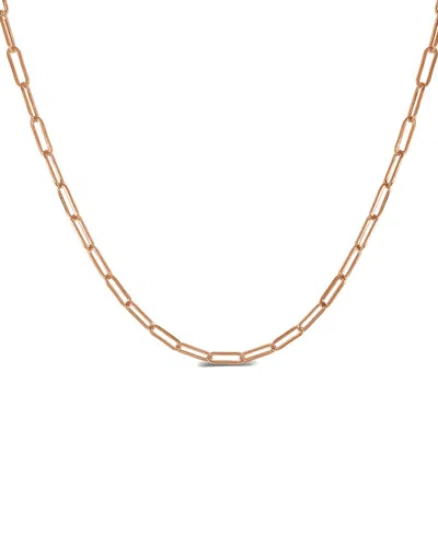 SABRINA DESIGNS SABRINA DESIGNS 14K ROSE GOLD PAPERCLIP LINK NECKLACE