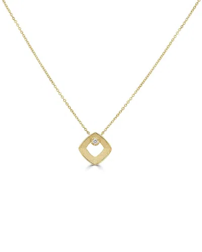 SABRINA DESIGNS SABRINA DESIGNS 18K 0.05 CT. TW. DIAMOND SQUARE NECKLACE