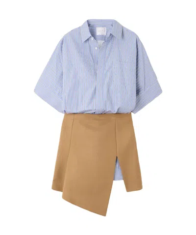 SACAI ASYMMETRIC SHIRTDRESS