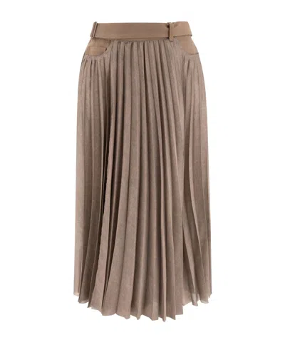 SACAI SACAI PLEATED MIDI SKIRT
