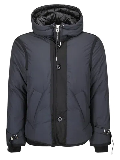 SACAI SACAI DOUBLE LAYER HOODED JACKET