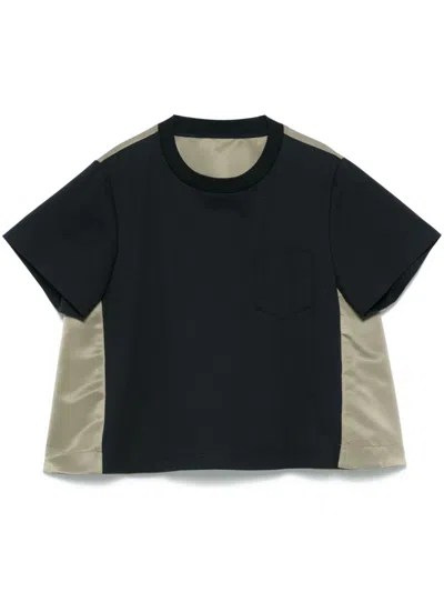 SACAI PANELLED T-SHIRT