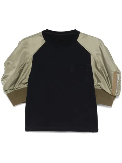 SACAI PANELLED T-SHIRT