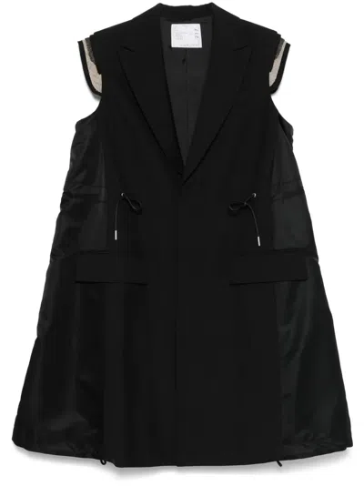 SACAI SLEEVELESS COAT