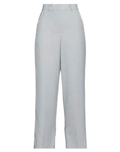 SACAI SACAI WOMAN PANTS GREY SIZE 1 POLYESTER, WOOL