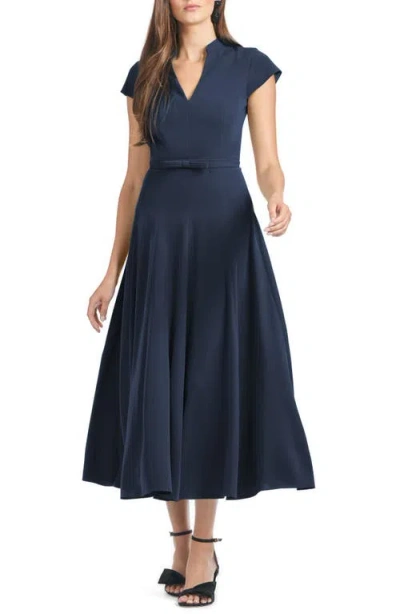 SACHIN & BABI SACHIN & BABI MARIAN FIT & FLARE MIDI COCKTAIL DRESS