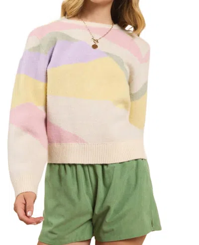 SADIE & SAGE SKYFALL SWEATER IN MULTI COLOR