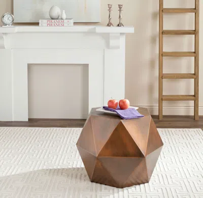 SAFAVIEH ASTRID FACETED SIDE TABLE