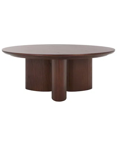 SAFAVIEH COUTURE SAFAVIEH COUTURE BARNARD ROUND WOOD COFFEE TABLE