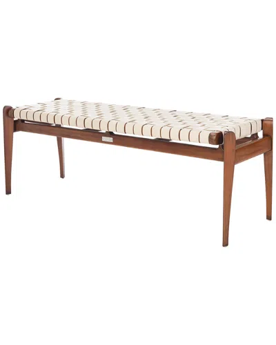 SAFAVIEH COUTURE SAFAVIEH COUTURE DILAN LEATHER BENCH