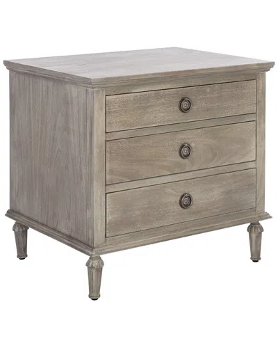 SAFAVIEH COUTURE SAFAVIEH COUTURE LISABET 3 DRAWER WOOD NIGHTSTAND