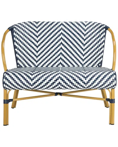 SAFAVIEH SAFAVIEH DANDRA OUTDOOR HERRINGBONE RATTAN SETTEE