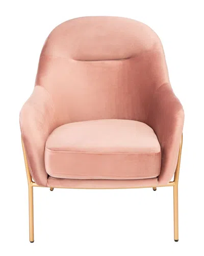 SAFAVIEH SAFAVIEH ELEAZER VELVET ACCENT CHAIR