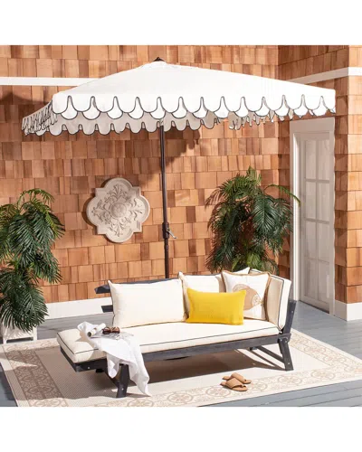 SAFAVIEH SAFAVIEH ELEGANT VALANCE 7.5 FT SQUARE UMBRELLA