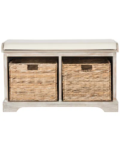 SAFAVIEH SAFAVIEH FREDDY WICKER STORAGE BENCH