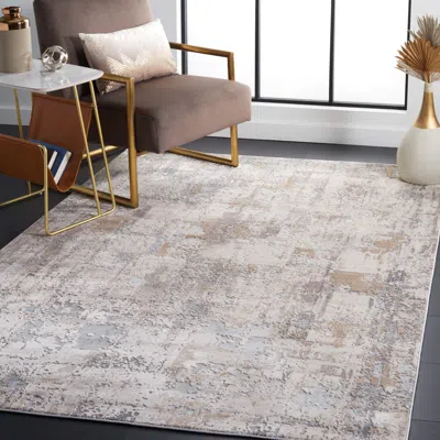 SAFAVIEH INVISTA MACHINE MADE AREA RUG, CREAM / BEIGE CONTEMPORARY STYLE EASY CARE