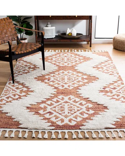 SAFAVIEH SAFAVIEH MOROCCAN TASSEL SHAG POLYPROPYLENE PILE RUG
