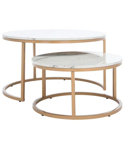 SAFAVIEH SAFAVIEH PEPPINO ROUND NEST COFFEE TABLE