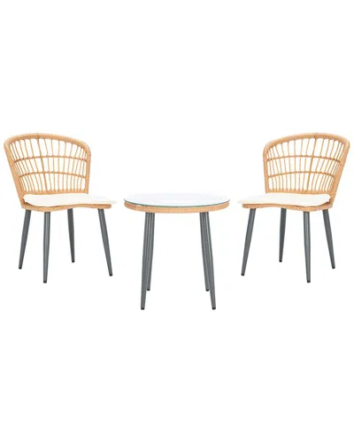 SAFAVIEH SAFAVIEH PRENZA OUTDOOR 3PC LOUNGER SET