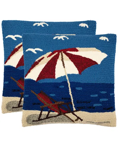 SAFAVIEH SAFAVIEH SET OF 2 BEACH LOUNGE PILLOW