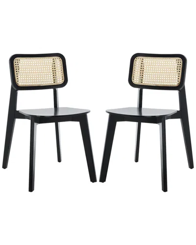 SAFAVIEH SAFAVIEH SET OF 2 LUZ CANE DINING CHAIRS