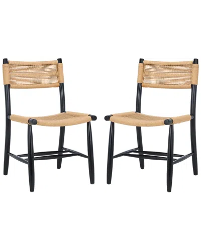 SAFAVIEH SAFAVIEH SET OF 2 MASHA ROPE DINING CHAIRS