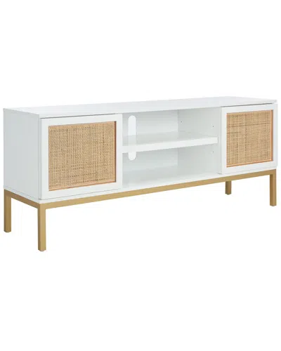 SAFAVIEH SAFAVIEH ZADIE 1-SHELF RATTAN MEDIA STAND