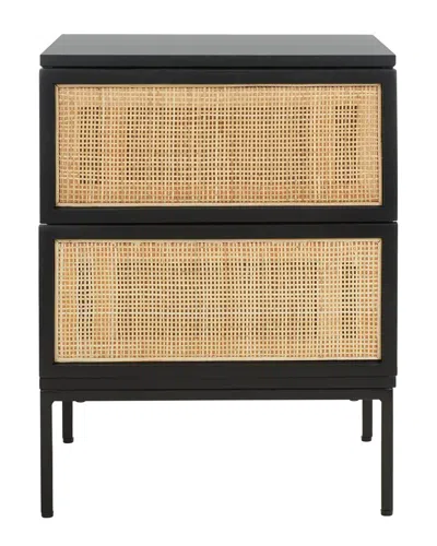 SAFAVIEH SAFAVIEH ZADIE 2-DRAWER RATTAN NIGHTSTAND
