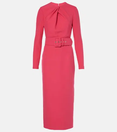 SAFIYAA BELTED MIDI DRESS