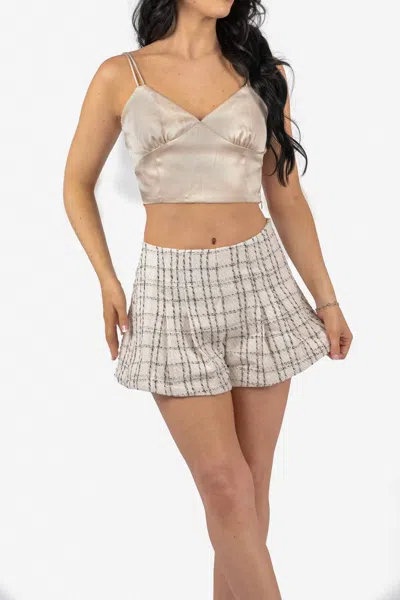 SAGE THE LABEL AFTER PARTY CROP CAMI IN CHAMPAGNE