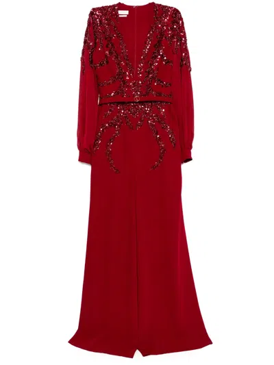 SAIID KOBEISY BEADED JUMPSUIT