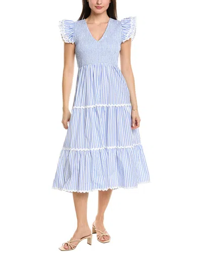 SAIL TO SABLE SAIL TO SABLE SMOCKED MIDI DRESS
