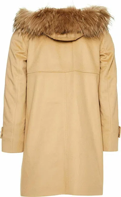 SAINT JACQUES SAINT JACQUES KURZMANTEL MANTEL FELL PELZ WOLLE CASHMERE JACKE PARKA 42 XL