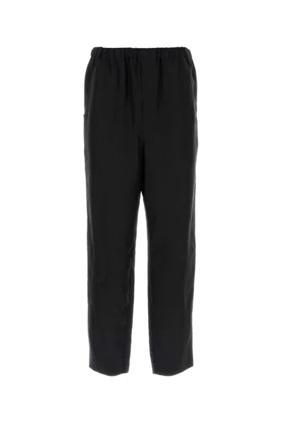 SAINT LAURENT SAINT LAURENT BLACK VISCOSE BLEND PANT