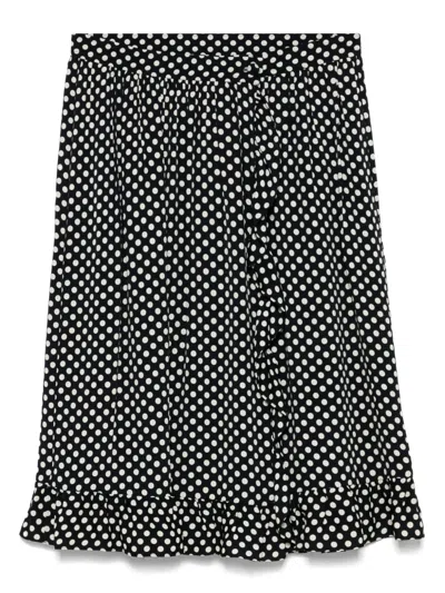 SAINT LAURENT 1970'S POLKA DOT MINI SKIRT
