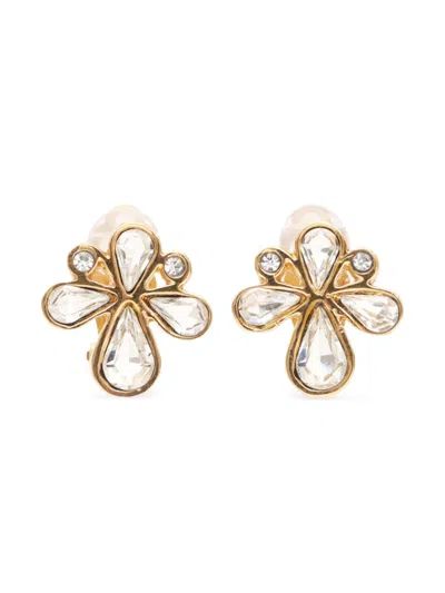 SAINT LAURENT 2000S FLOWER EARRINGS