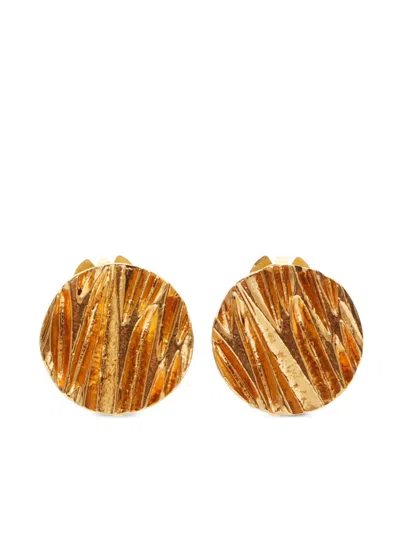 SAINT LAURENT 2000S STUD CLIP-ON EARRINGS