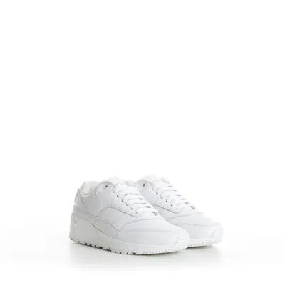 SAINT LAURENT SAINT LAURENT 895$ WOMEN'S WHITE 'BUMP' LOW-TOP SNEAKERS - SMOOTH LEATHER
