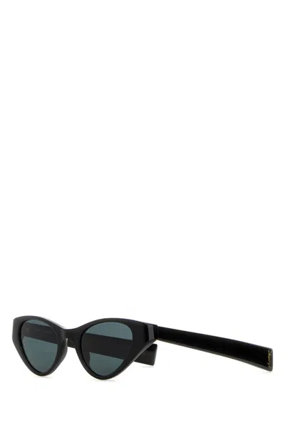 SAINT LAURENT BLACK ACETATE SL M144 SUNGLASSES