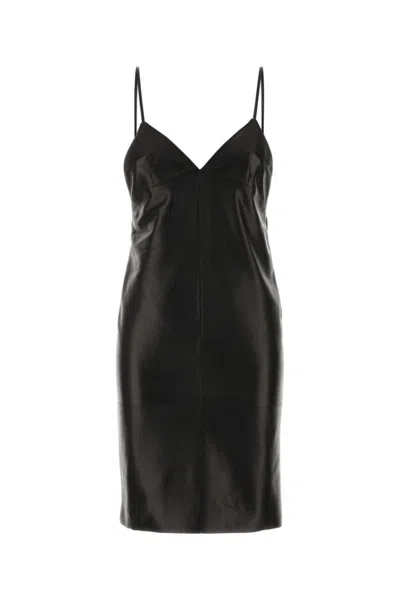 SAINT LAURENT WOMEN BLACK BACKLESS SLIP DRESS, M LUXURY DRESSES FOR WOMEN DARVEYS