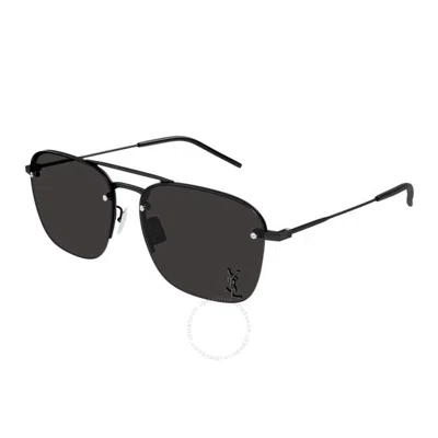 SAINT LAURENT SAINT LAURENT BLACK NAVIGATOR LADIES SUNGLASSES SL 309 M 005 59