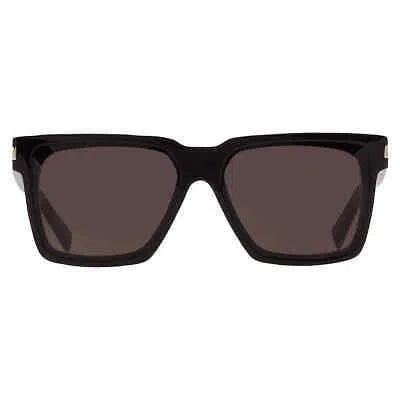 SAINT LAURENT SAINT LAURENT BLACK SQUARE UNISEX SUNGLASSES SL 610/F 001 59 SL 610/F 001 59