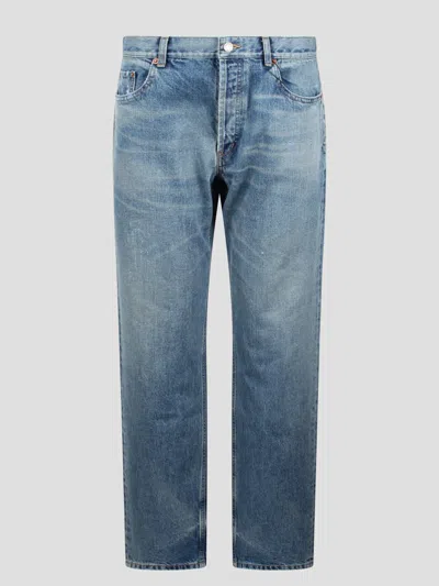 SAINT LAURENT CHARLOTTE DENIM STRAIGHT-LEG JEANS