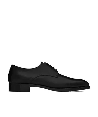 SAINT LAURENT SAINT LAURENT ROUND TOE CLASSIC DERBY SHOES