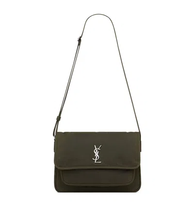 SAINT LAURENT COTTON CANVAS NIKI MESSENGER BAG